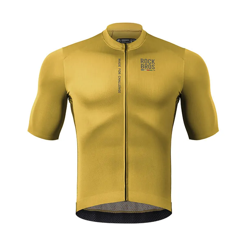 ROAD TO SKY Herren Kurzarm-Radtrikot Jersey fir MTB & Rennrad