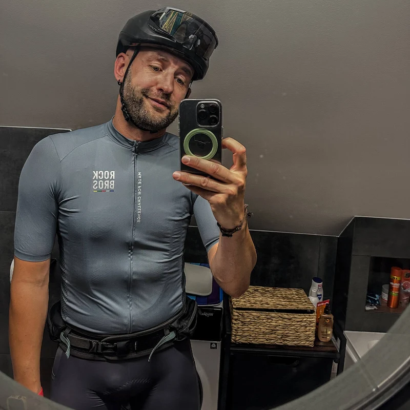 ROAD TO SKY Herren Kurzarm-Radtrikot Jersey fir MTB & Rennrad