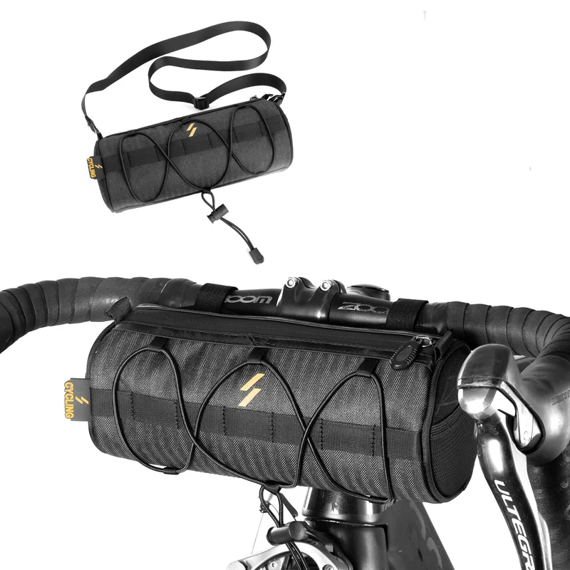 MTB, Rennrad, Gravel 및 E-Bike용 Lenkertasche 2,1L mit Schultergurt