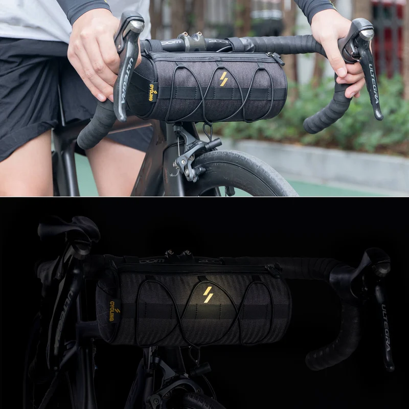MTB, Rennrad, Gravel 및 E-Bike용 Lenkertasche 2,1L mit Schultergurt