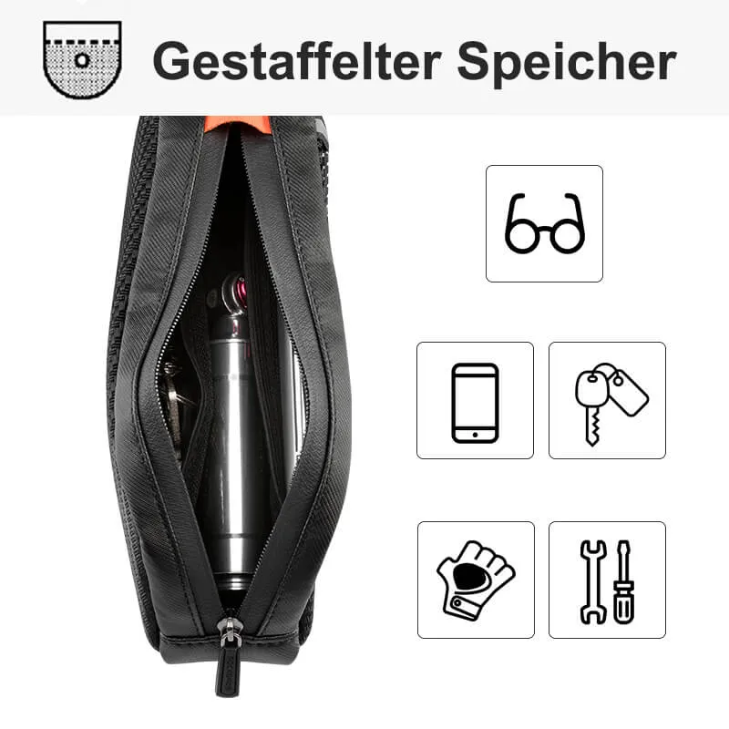 ROCKBROS Wasserdichte Rahmentasche Oberrohrtasche 슈바르츠 1L