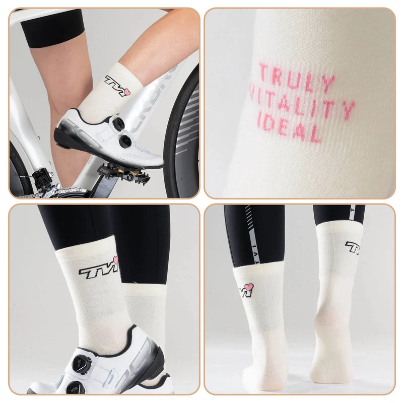 ROCKBROS TVI Damen Sportsocken Atmungsaktive Fahrradsocken Wanter