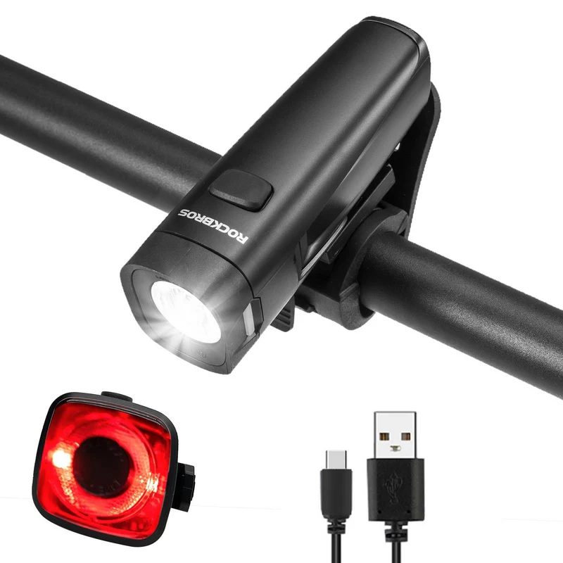 ROCKBROS Fahrradlicht 세트 Fahrradlampe enthalten Rücklicht & Frontlicht