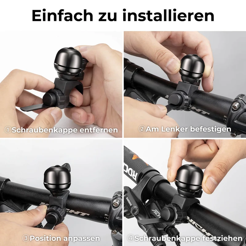 Fahrradklingel Klassisch Fahrradklocke Laut Klingel für 20–31 mm