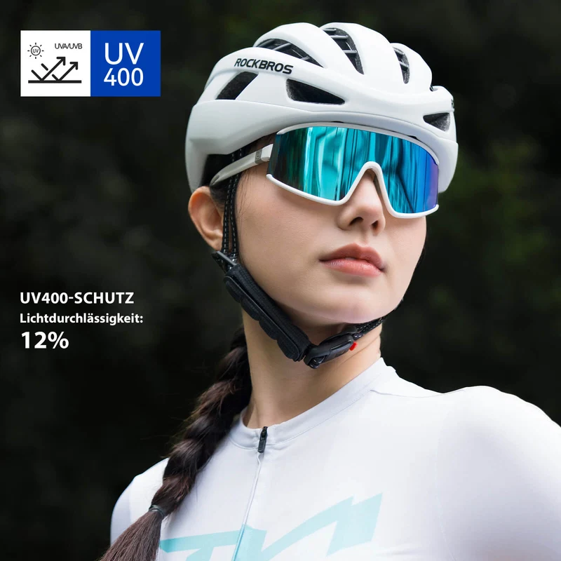 Polarisierte Fahrradbrille Ultraleicht UV400 Schutz 4 Farben