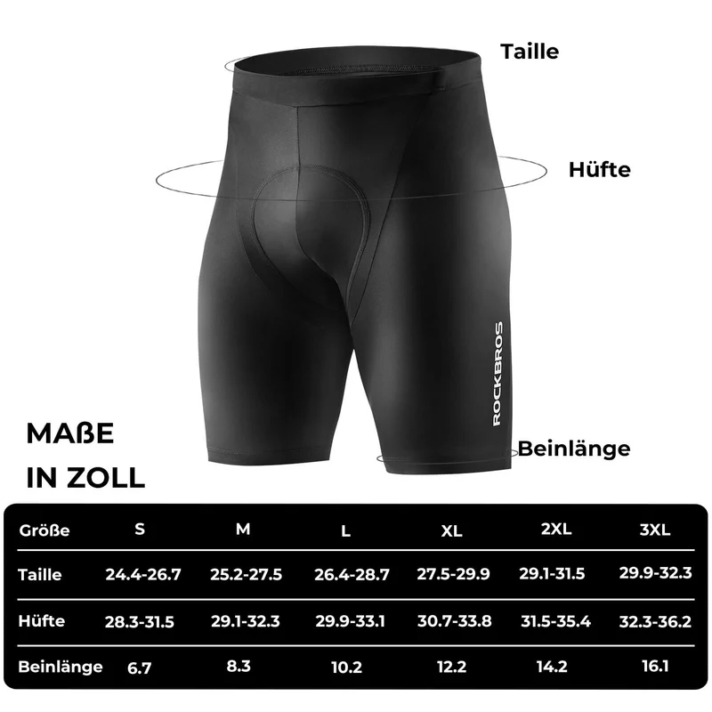 3D 폴스터 Atmungsaktiv Elastisch Reflektierend를 사용한 Fahrradhose