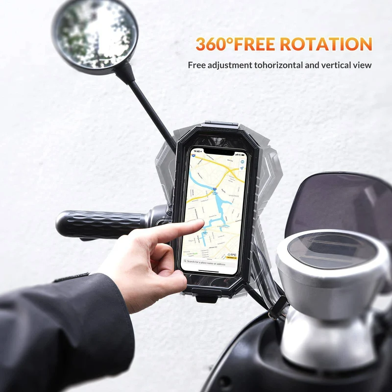 ROCKBROS Smartphone Halterung 360° Drehbar fir 6,8 Zoll Smartphone