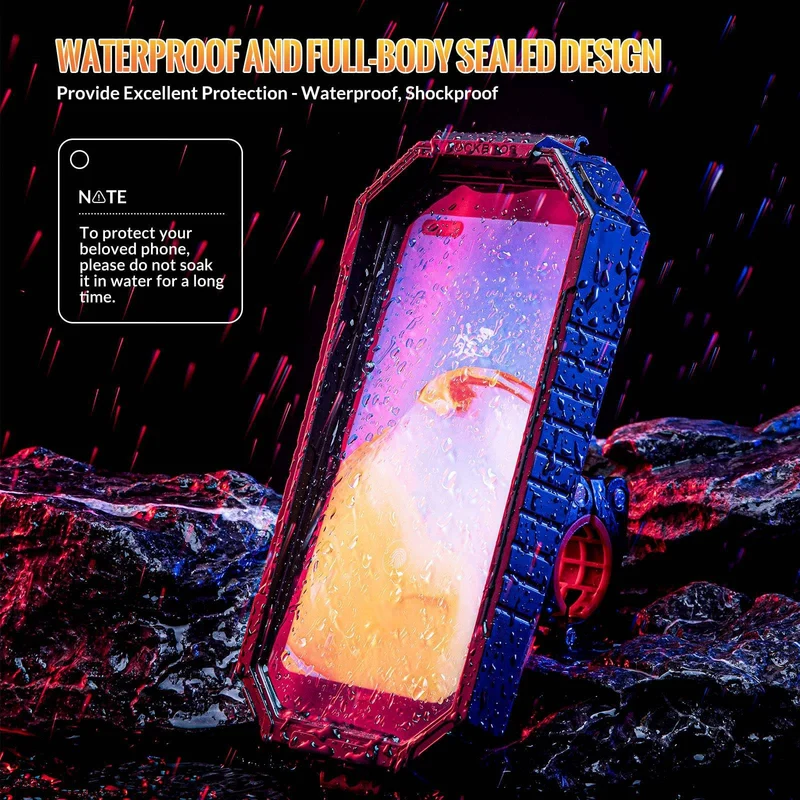 ROCKBROS Smartphone Halterung 360° Drehbar fir 6,8 Zoll Smartphone