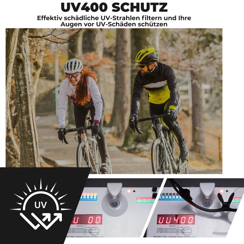 Polarisierte Fahrradbrille mit wechselbaren Gläsern UV-Schutz 남여 공용