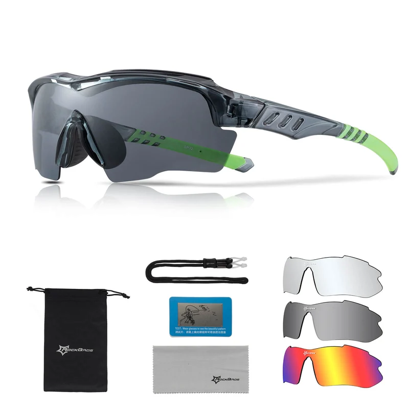 Polarisierte Fahrradbrille mit wechselbaren Gläsern UV-Schutz 남여 공용