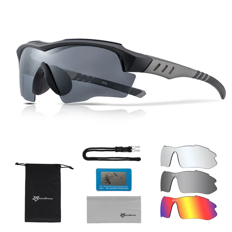Polarisierte Fahrradbrille mit wechselbaren Gläsern UV-Schutz 남여 공용