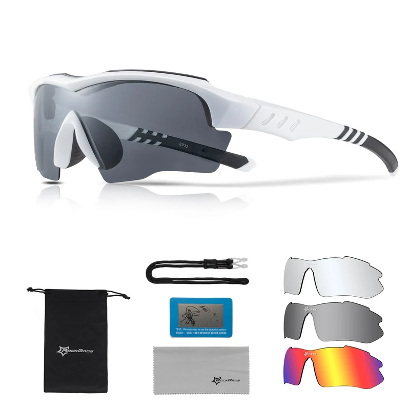 Polarisierte Fahrradbrille mit wechselbaren Gläsern UV-Schutz 남여 공용