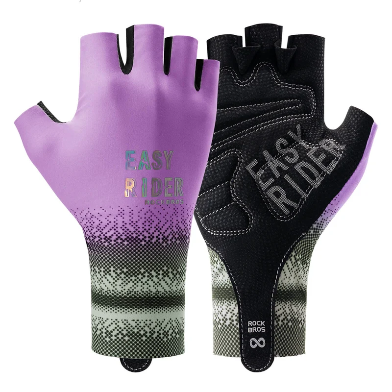 Halbfinger-Fahrradhandschuhe Atmungsaktiv Rutschfest Sommer