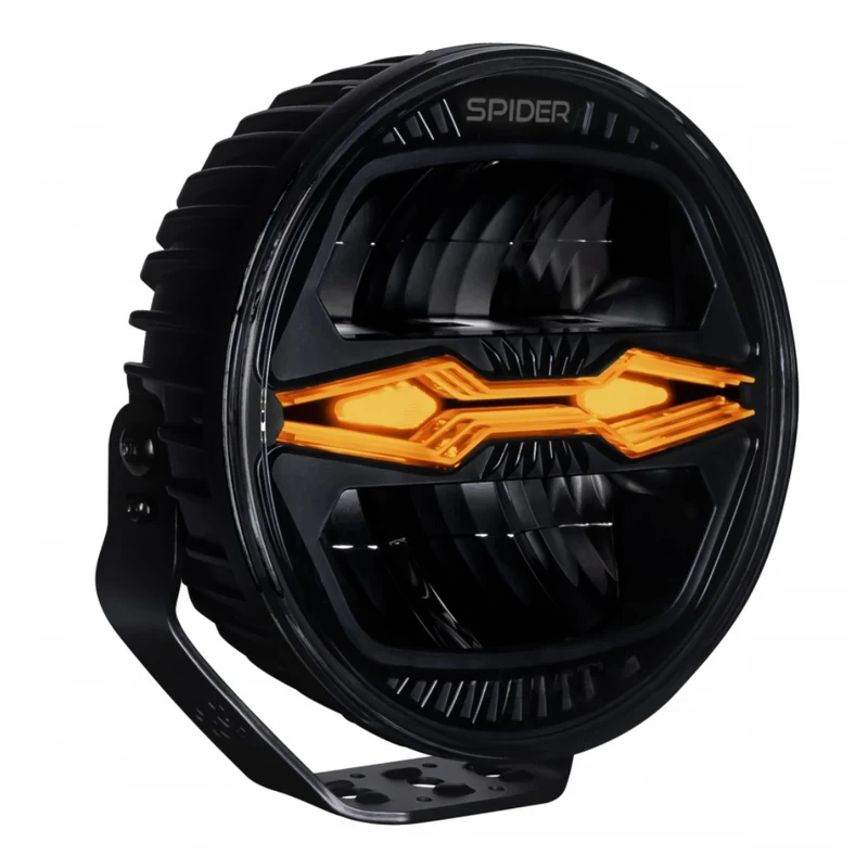 X-Spider Ninja Rundscheinwerfer mit weißem Tagfahrlicht und Stroboskop / 9"
