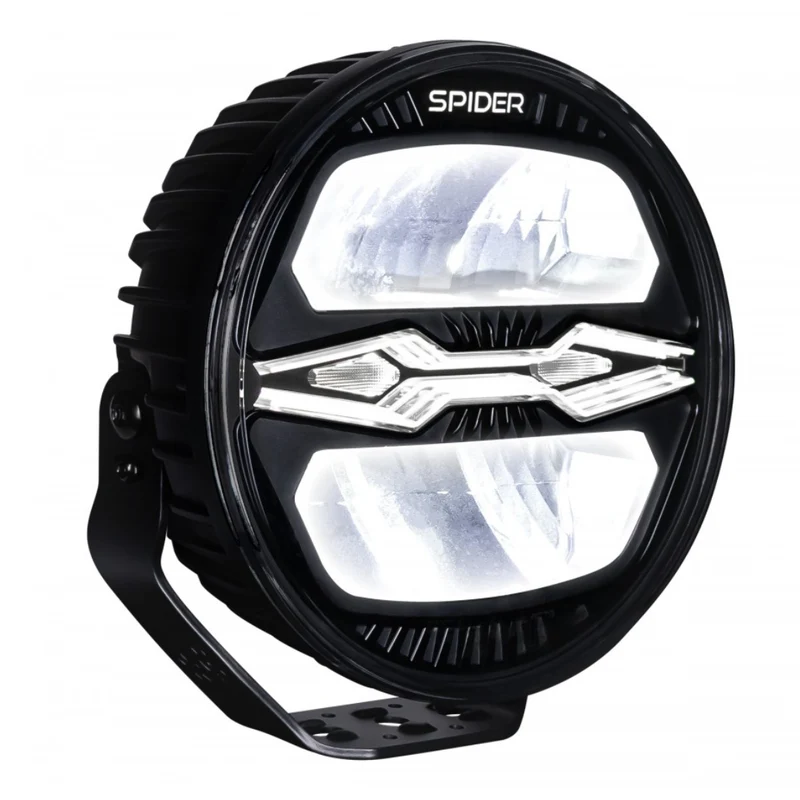 X-Spider Ninja Rundscheinwerfer mit weißem Tagfahrlicht und Stroboskop / 9"