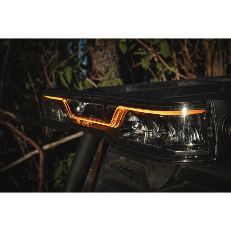 22" X-Spider Venom Lichtleiste mit weißem Tagfahrlicht und gelbem Blitzlicht