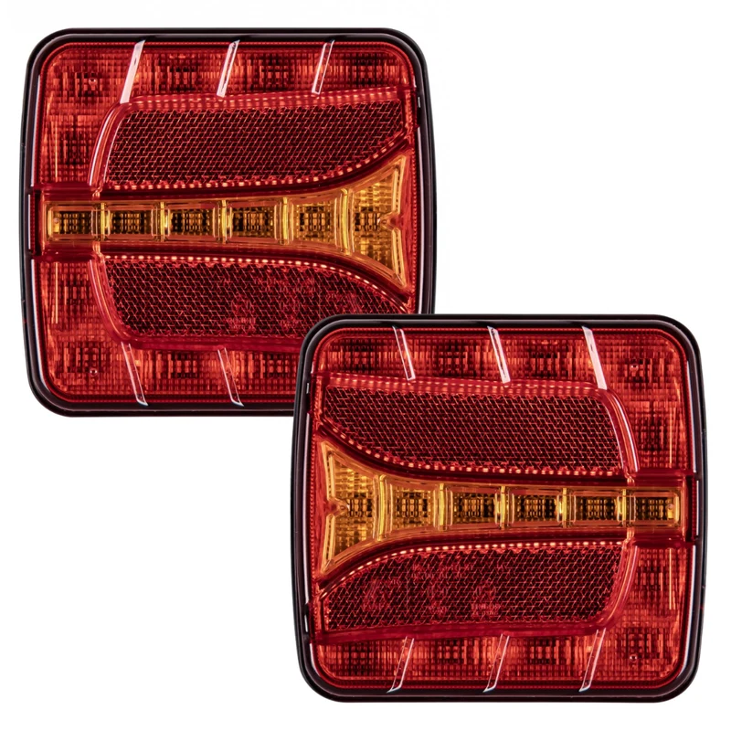 Kleine quadratische LED-Anhängerleuchten / 2er-Set