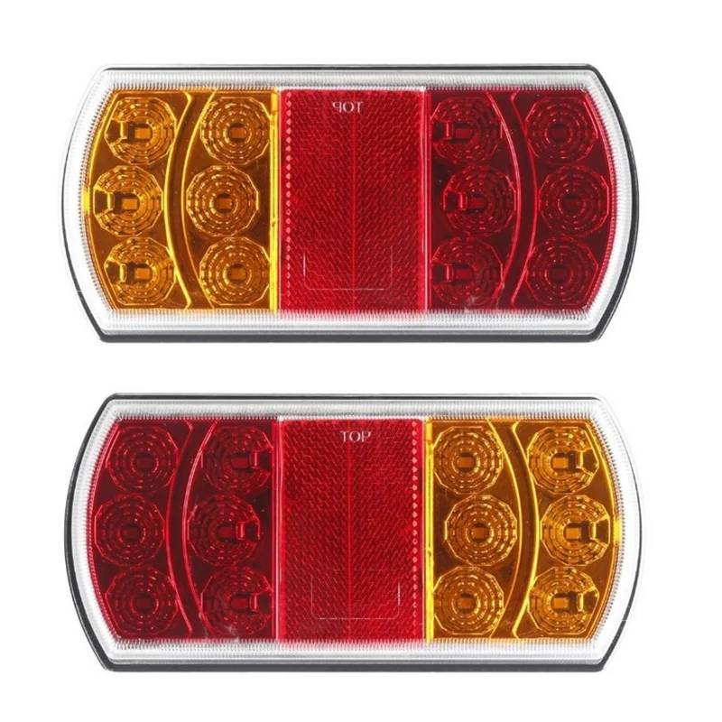 Rechteckige LED-Anhängerleuchte – 2er-Set / 164 x 79 mm