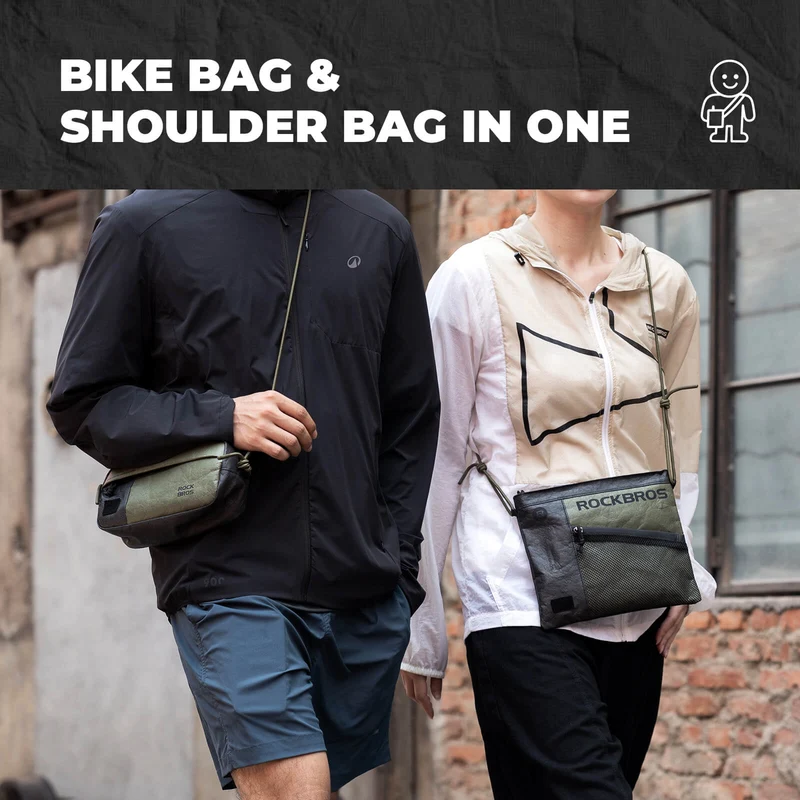 Bike Handlebar Bag with Shoulder Strap - 1.5L