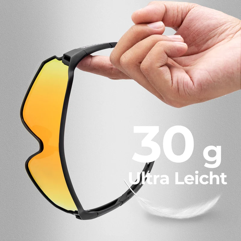 Fahrradbrille Polarisiert UV400 Schutz Ultraleicht