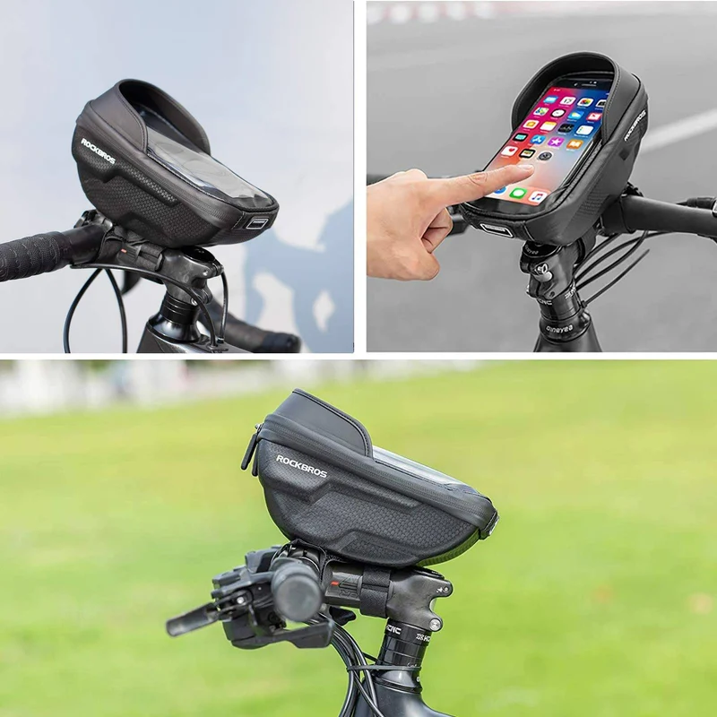 ROCKBROS Fahrrad Lenkertasche Handyhalterung mit TPU Touchscreen