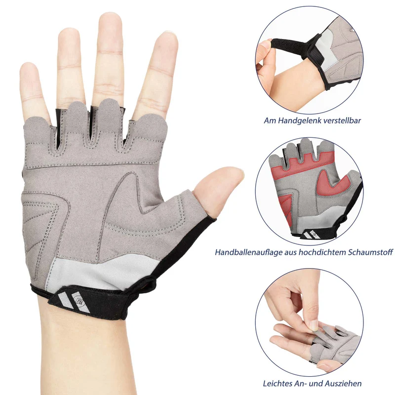 ROCKBROS Radsport Touchscreen Fingerlose Handschuhe Frühling