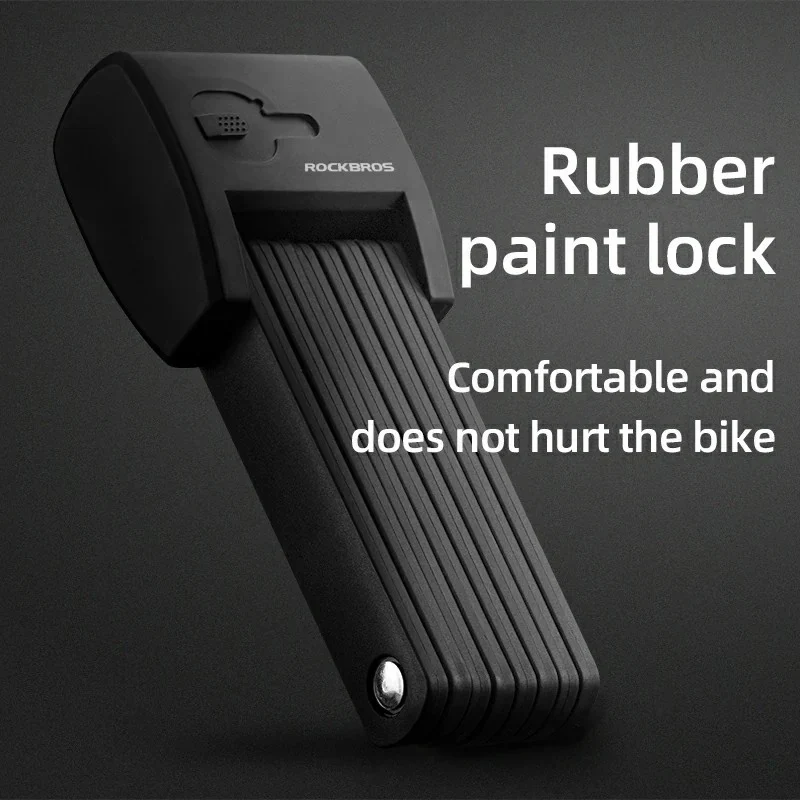 Foldable Smart Bike Lock with Fingerprint Unlock