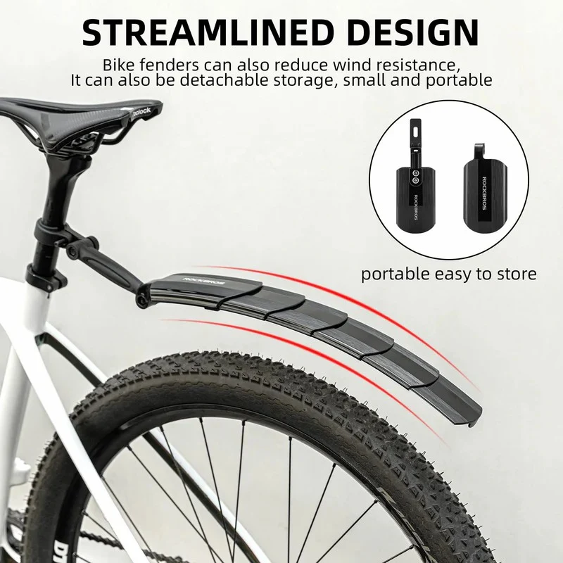Retractable Front & Rear Bike Fender