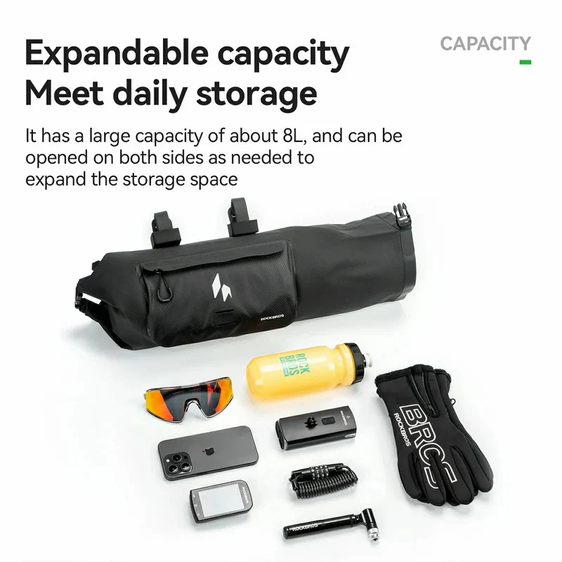 RideMate Bike Front Handlebar Bag - 8L