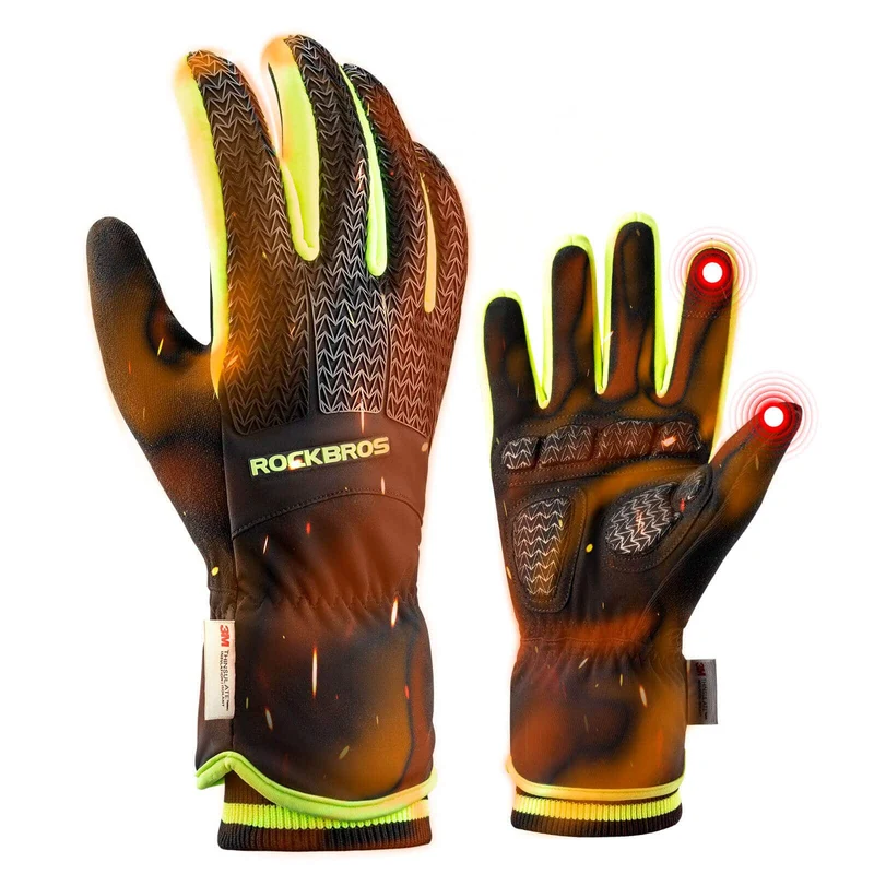 ROCKBROS Handschuhe Fahrradhandschuhe 터치스크린 Thinsulate Skihandschuh