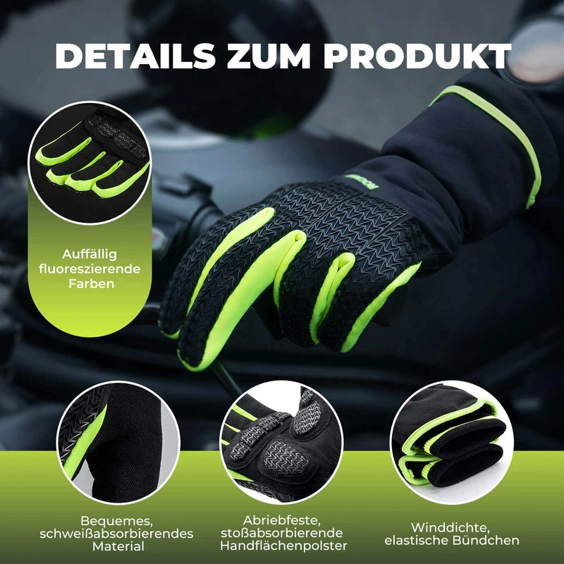 ROCKBROS Handschuhe Fahrradhandschuhe 터치스크린 Thinsulate Skihandschuh