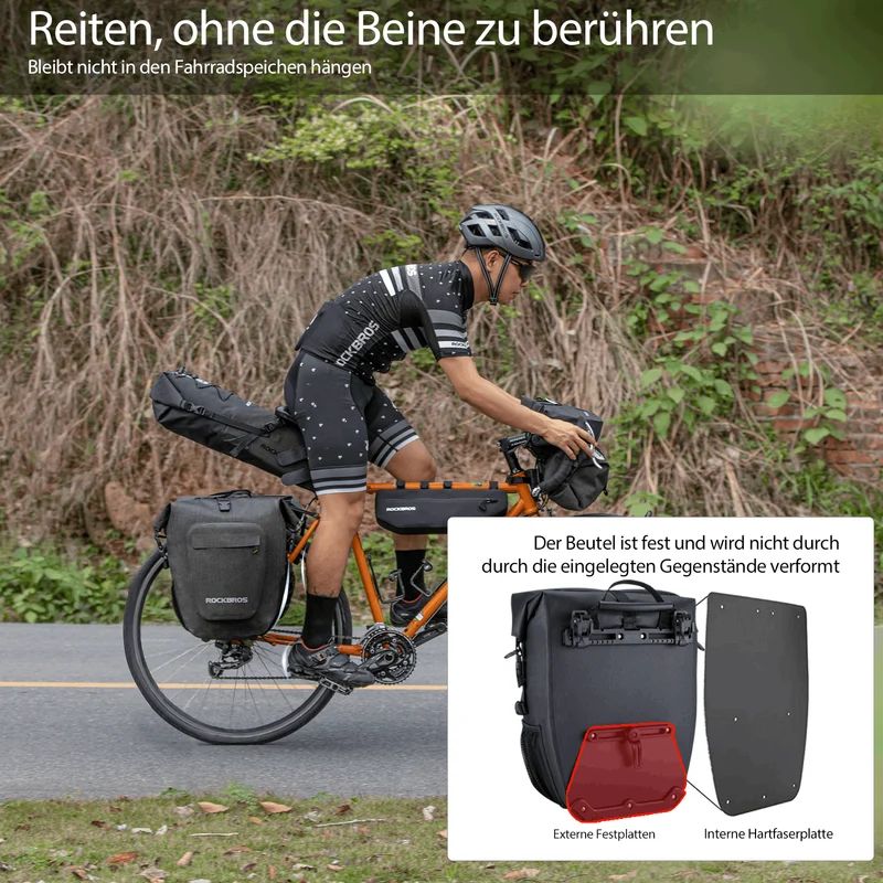 ROCKBROS Fahrrad 힌트 Gepäckträgertasche wasserdicht 20-27L for E-Bike/Rennrad/MTB