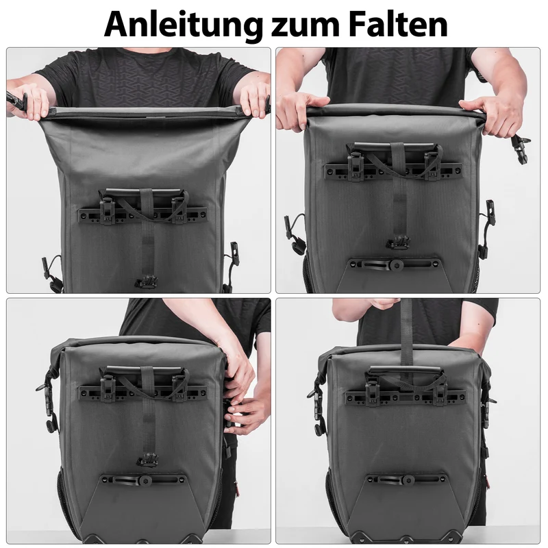 ROCKBROS Fahrrad 힌트 Gepäckträgertasche wasserdicht 20-27L for E-Bike/Rennrad/MTB