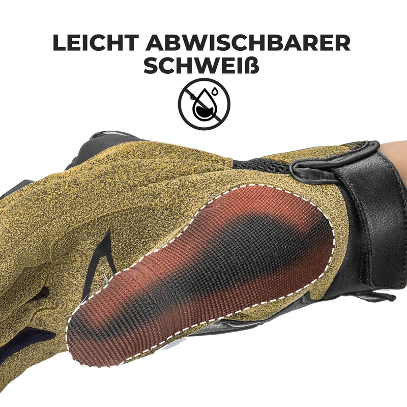 Winter Fahrradhandschuhe Atmungsaktiv Schlagfest Touchscreen Braun