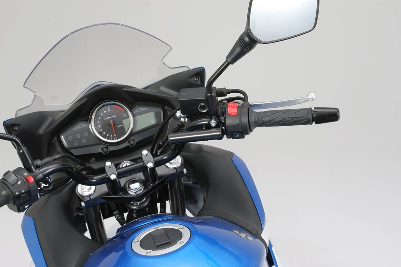 MONTAGESTANGE „FLACH“ TYP HAUPZYLINDER-KRAGENSTEIGUNG 30–32 MM SCHWARZ - DAYTONA