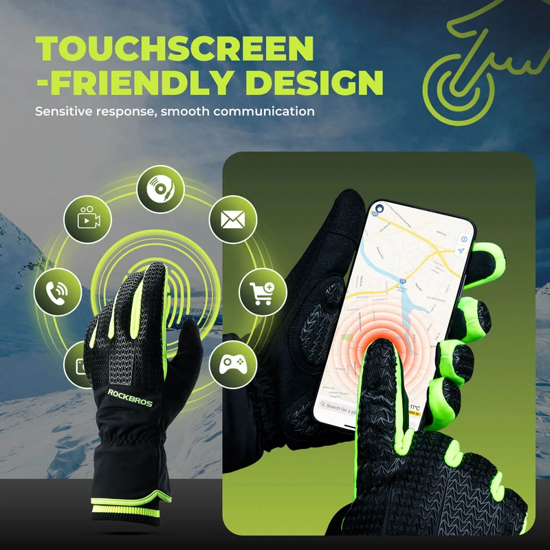 Thermal Full Finger Cycling Gloves