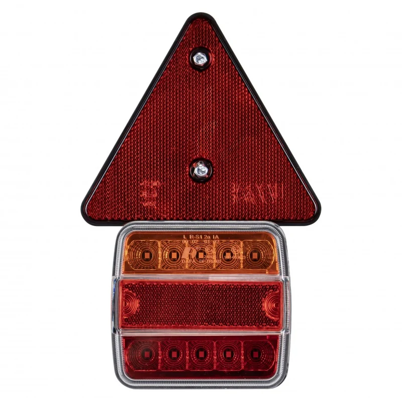 Magnetisches quadratisches Anhängerlicht- und Dreieck-Set mit 7.5 m Kabel / 7-polig