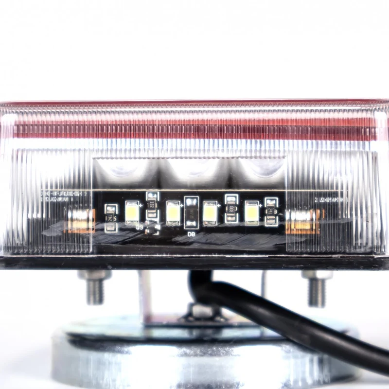 Magnetisches quadratisches Anhängerlicht- und Dreieck-Set mit 7.5 m Kabel / 7-polig