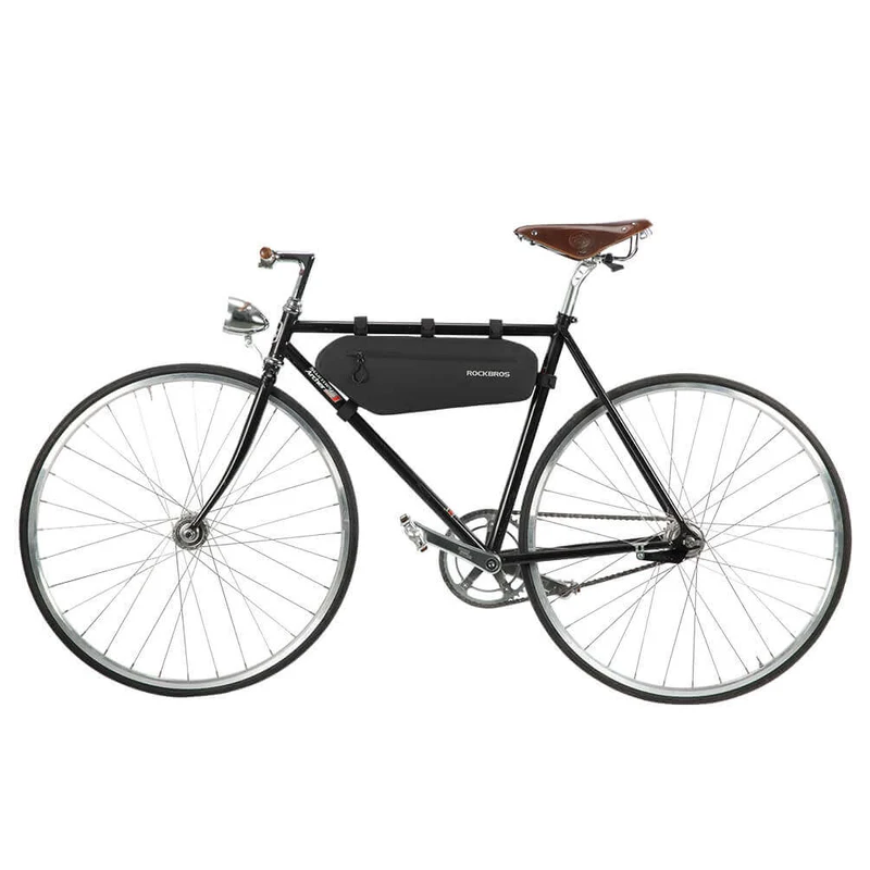 ROCKBROS 4L Wasserabweisend Rahmentasche Dreiecktasche Schwarz