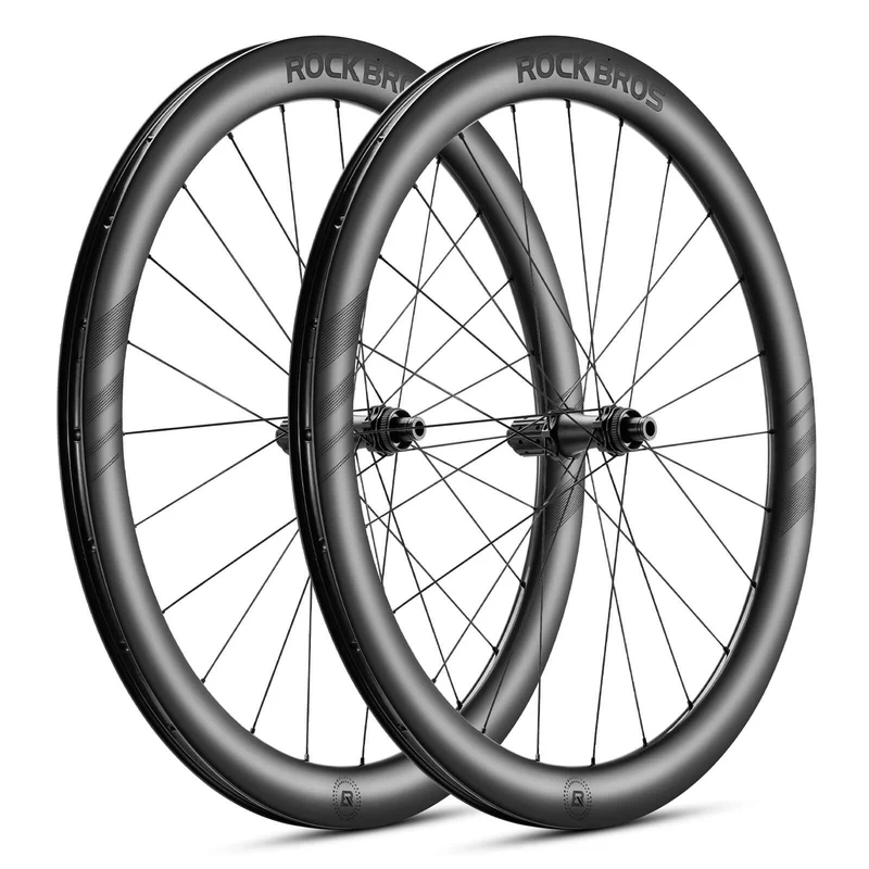 ROCKBROS T700 Carbon Laufradsatz 28'' 50mm Scheibenbremse Steckachse Laufrad 세트 Rennrad 및 SHIMANO 8-12 Fach 24 Speichen 36T-Stahllager