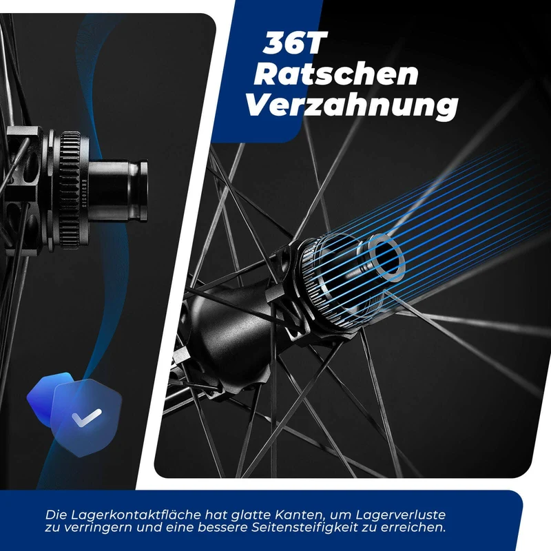 ROCKBROS T700 Carbon Laufradsatz 28'' 50mm Scheibenbremse Steckachse Laufrad 세트 Rennrad 및 SHIMANO 8-12 Fach 24 Speichen 36T-Stahllager