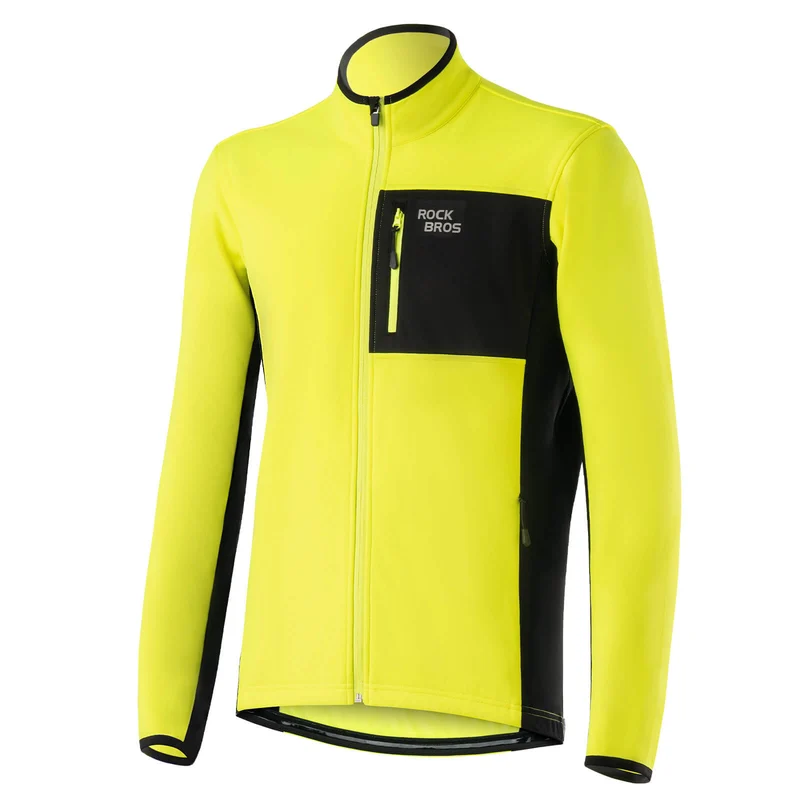 ROCKBROS Winter Fahrradjacke Herren Winddicht Warm Wanderjacke