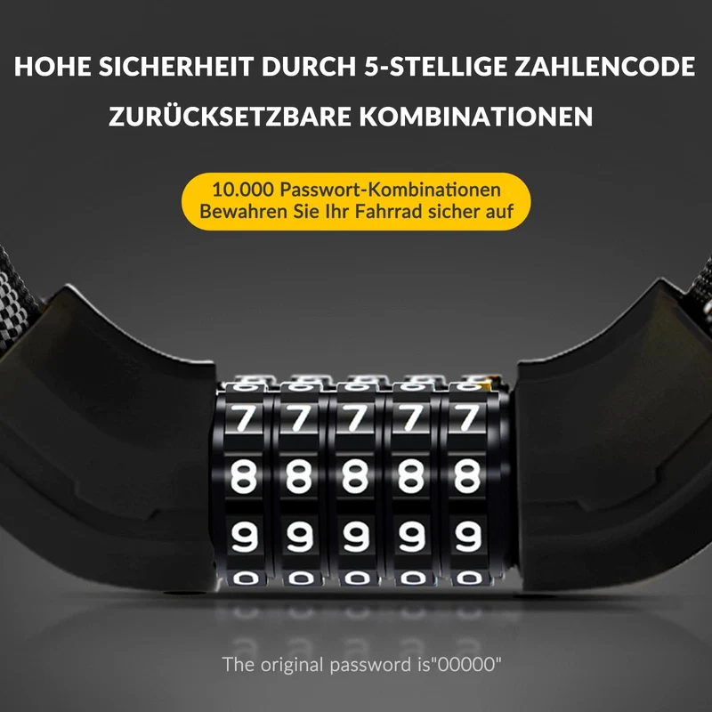 ROCKBROS Fahrradschloss Zahlenschloss 19mm 디키스
