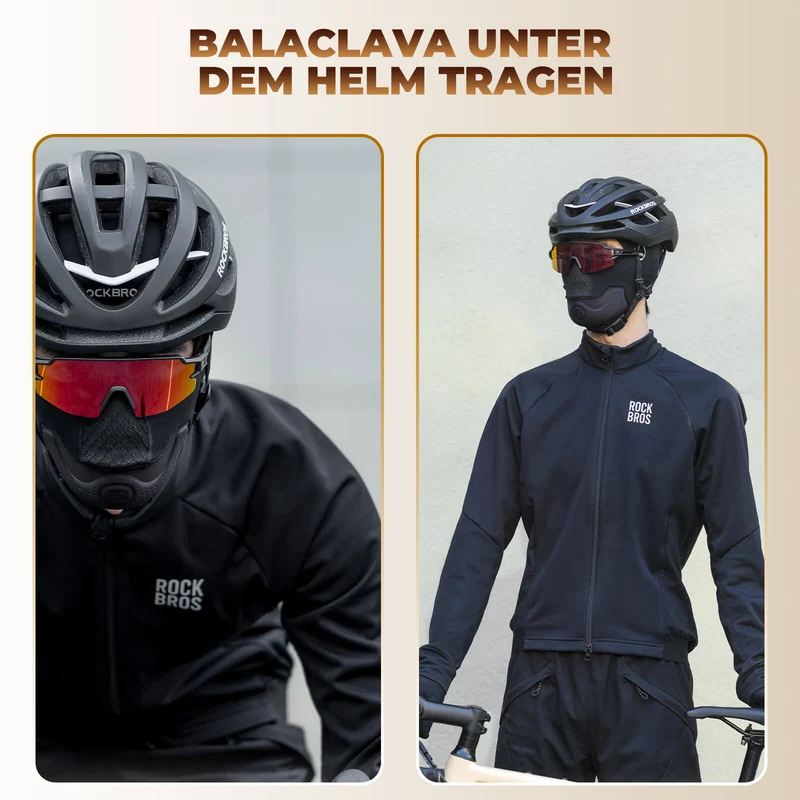 ROCKBROS Winter Balaclava Multifunktion Sturmhaube Winddicht Atmungsaktiv