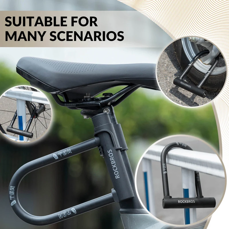 U-Lock Bike Lock for Secure Bicycle Protection