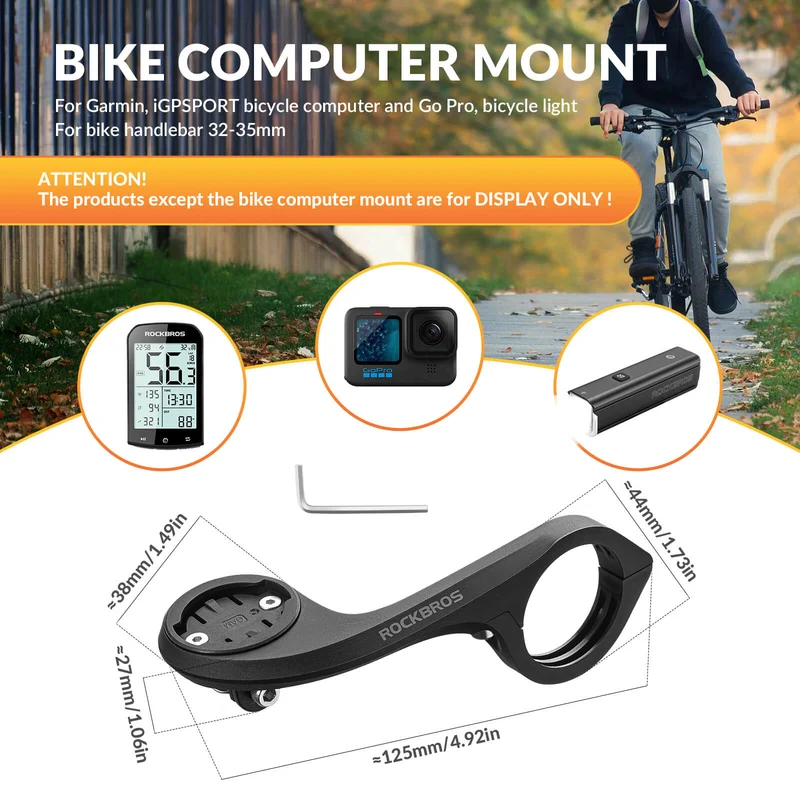 Multifunctional Bike Computer Mount