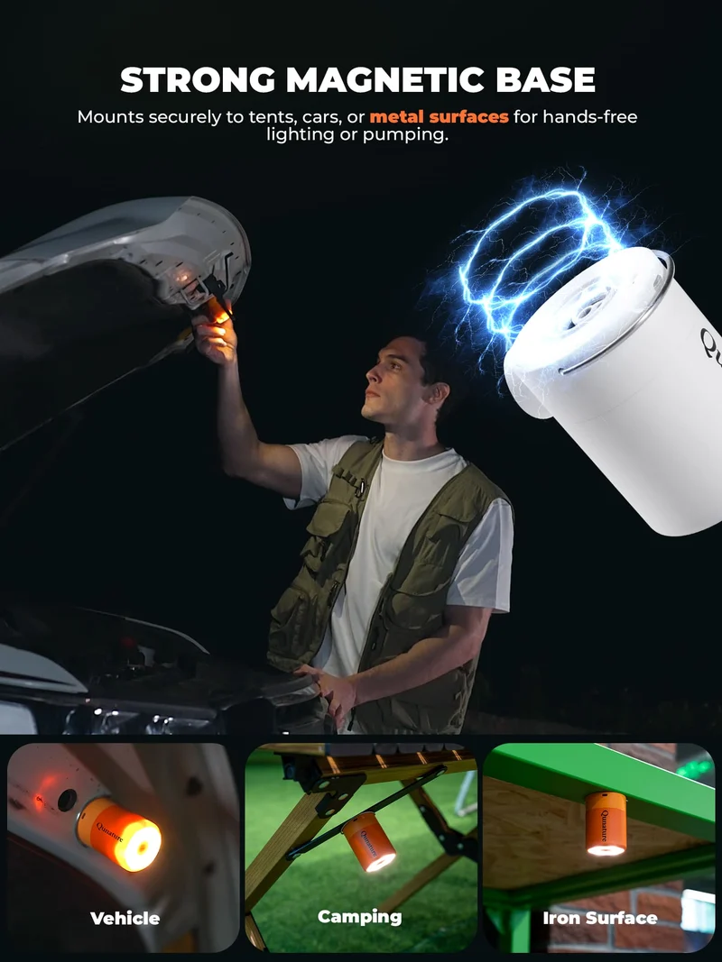 Qunature Mini Electric Air Pump for Camping & Outdoor Gear