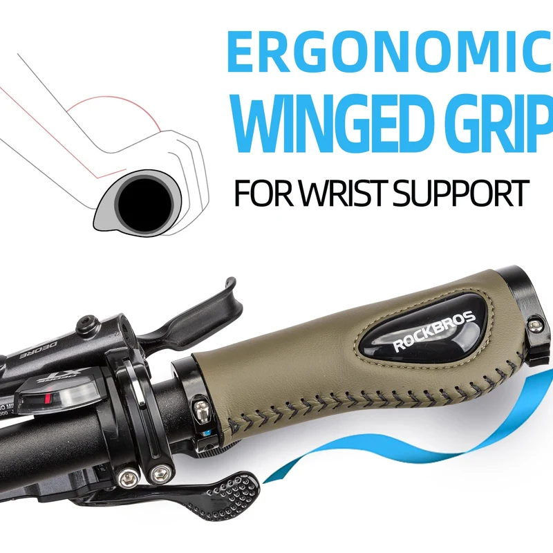 Bike Handle Grips Ergonomics Design Soft Gel Dual Lock