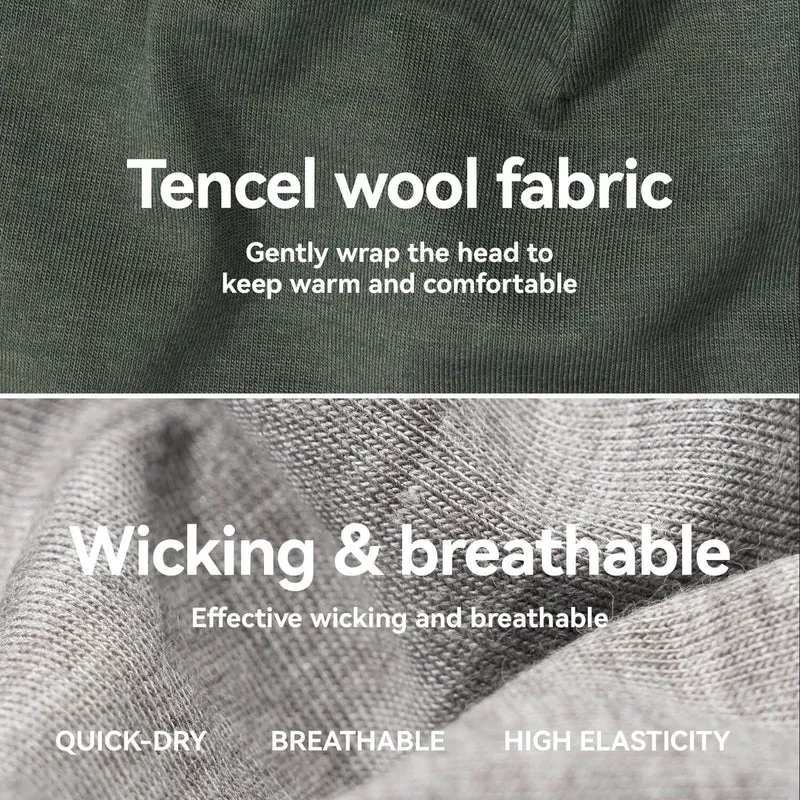 Tencel Merino Wool Thermal Skull Cap
