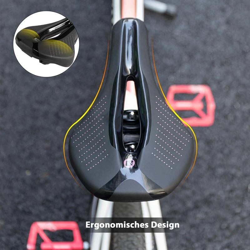 ROCKBROS Fahrrad Sattel Ergonomischer Stoßdämpfender Fahrradsattel 유니섹스